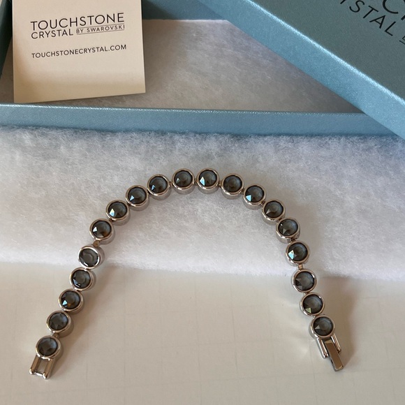 Touchstone Crystal by Swarovski - Dark Grey Ice Bracelet - Excellent Condition - Picture 7 of 11